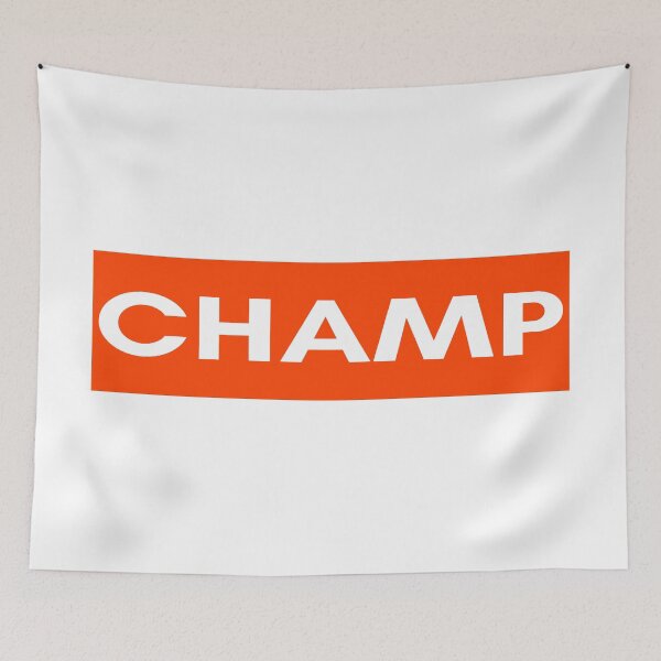 Item preview, Champ lettering red designed and sold by DailyINVENTOR.