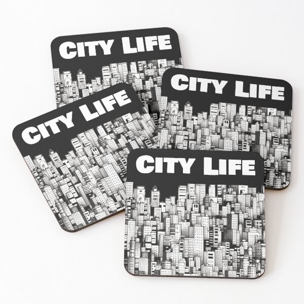Item preview, City Life (White Text) designed and sold by UlDesigns.