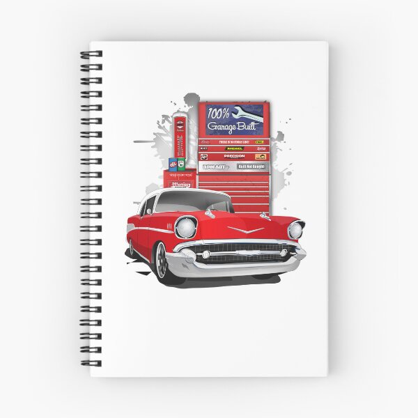 Item preview, 1957 Red and White Garage Built Chevy Bel Air designed and sold by RPM-ART.