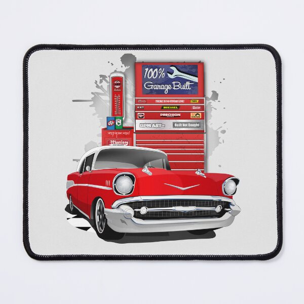 Item preview, 1957 Red and White Garage Built Chevy Bel Air designed and sold by RPM-ART.