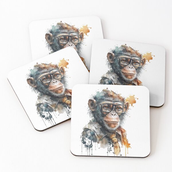 Item preview, Cool monkey with sunglasses designed and sold by Aliaksandr Kudlakou.