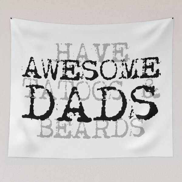 Item preview, Awesome Dads with Tattoos & Beards: Perfect Father's Day Gift, Humorous Tattooed & Bearded Dad Designs designed and sold by chivedesign.