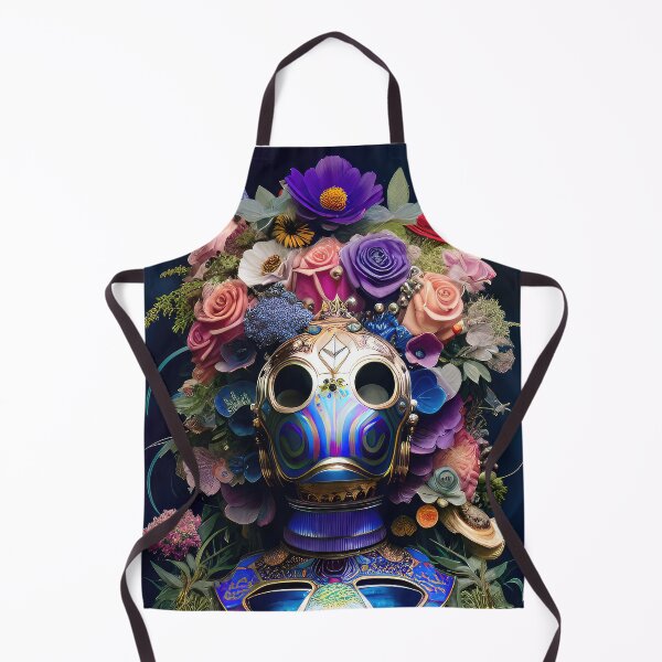 Item preview, Robotic masked head in nature, illustration. designed and sold by HAKKI ARSLAN.