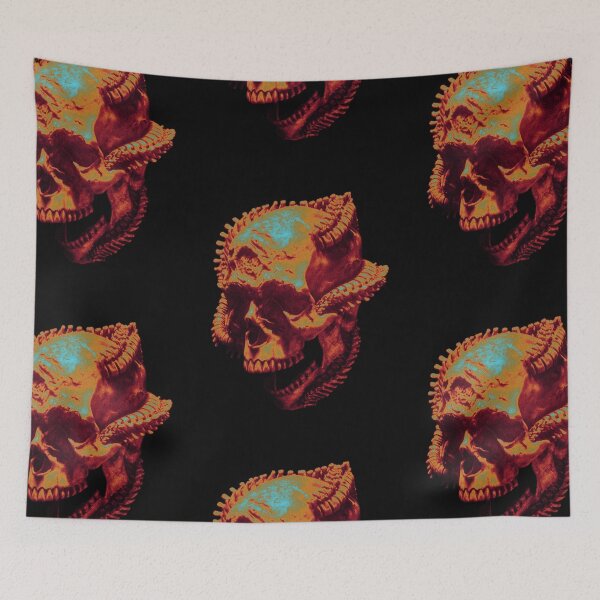 Item preview, Monster Vibrant Skull designed and sold by Lumiere Art.
