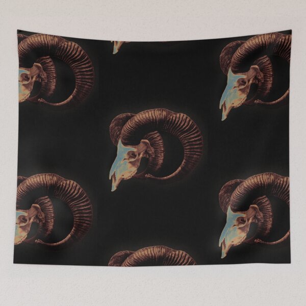 Item preview, Vibrant Ram Skull designed and sold by Lumiere Art.