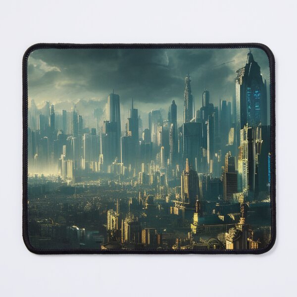 Item preview, Future city skyline artwork designed and sold by brandway.