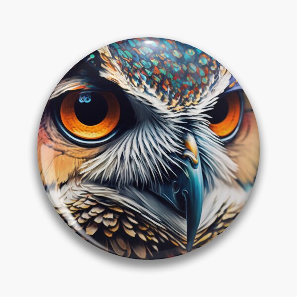 Item preview, Colorful owl portrait designed and sold by Aliaksandr Kudlakou.