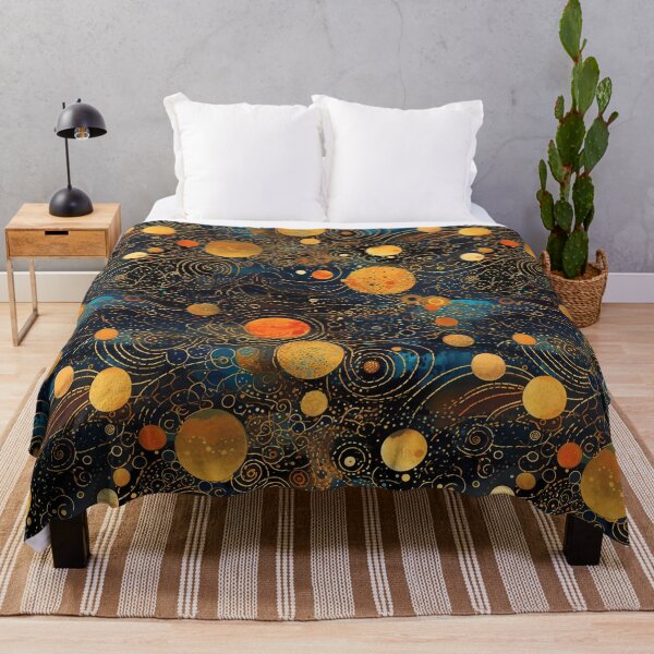 Item preview, "Celestial Wanderer" - Embrace the Cosmos with Klimt-Inspired Art designed and sold by Juuskus.