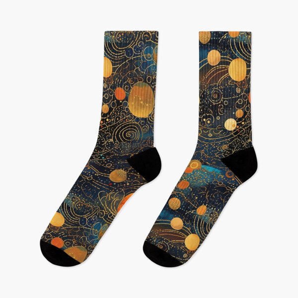 Item preview, "Celestial Wanderer" - Embrace the Cosmos with Klimt-Inspired Art designed and sold by Juuskus.