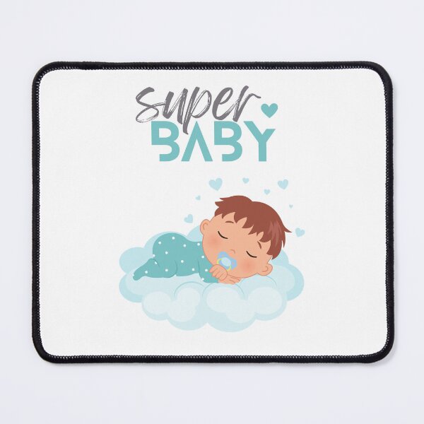 Item preview, Super Baby Boy Sleeping on a Cloud designed and sold by BoomBoomBaby.