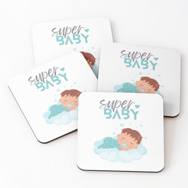 Item preview, Super Baby Boy Sleeping on a Cloud designed and sold by BoomBoomBaby.