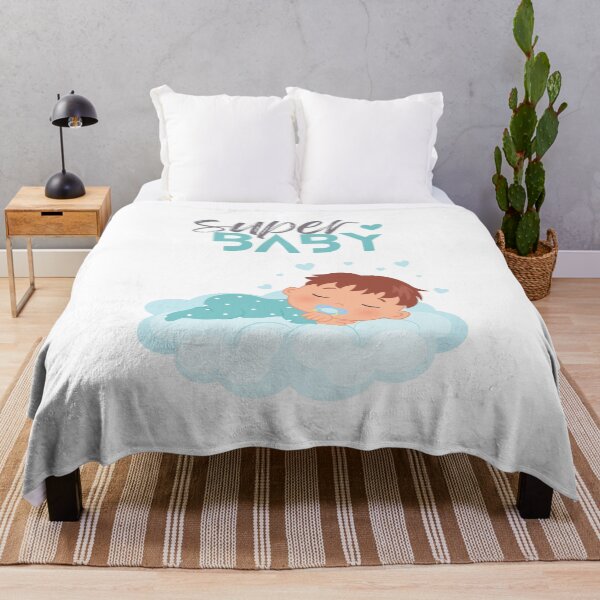 Item preview, Super Baby Boy Sleeping on a Cloud designed and sold by BoomBoomBaby.