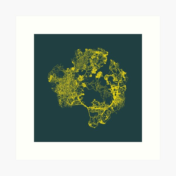 Vista previa del artículo con la obra «Physarum Polycephalum II», diseñado y vendido por Lumot.