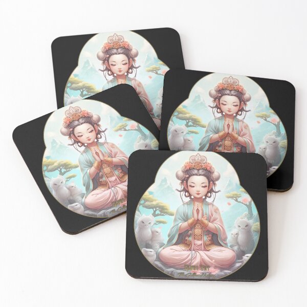 Item preview, Quan Yin, Goddess of Mercy - Serene Prayer on a Mountain Top designed and sold by danielliamgill.