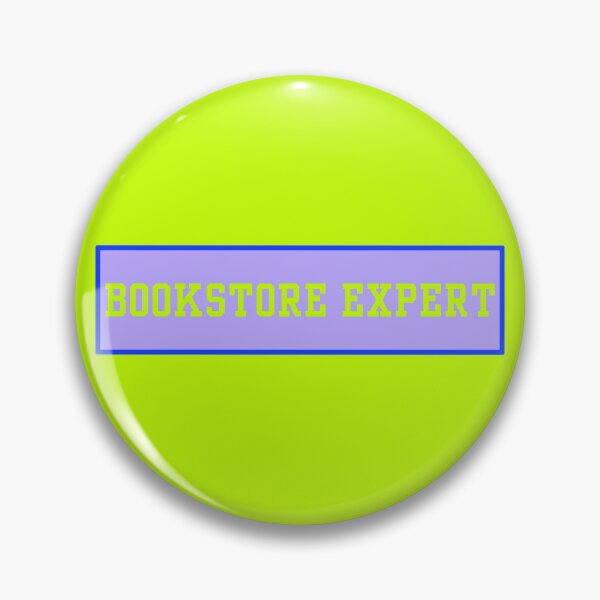 Item preview, retro bookstore expert tag designed and sold by wildeloves.