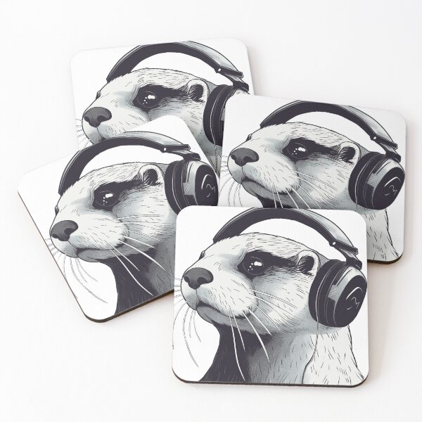 Item preview, Cute otter music lover designed and sold by Relephants.