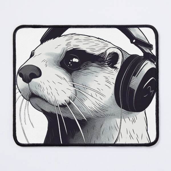 Item preview, Cute otter music lover designed and sold by Relephants.
