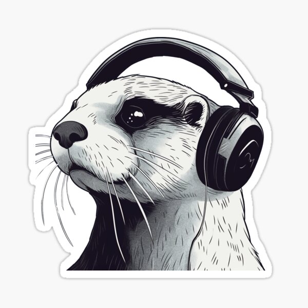 Item preview, Netter Otter-Musikliebhaber designed and sold by Relephants.
