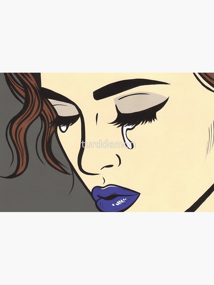 Brunette Crying Comic Girl by turddemon