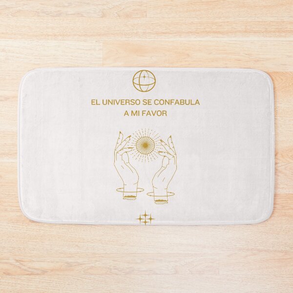 Item preview, The Universe works in my favor positive quote white and gold designed and sold by Selenysm.