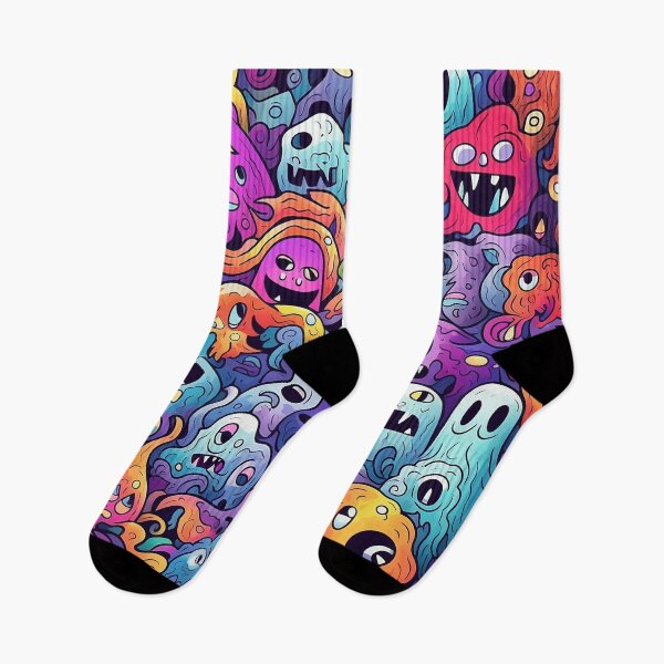 Item preview, Psychedelic Graffiti Ghosts Doodles designed and sold by Desfix.
