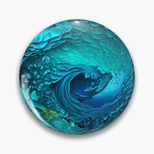 Item preview, Abstract Ocean Whirlpool Abstract Art designed and sold by Stoopendous Stickers.