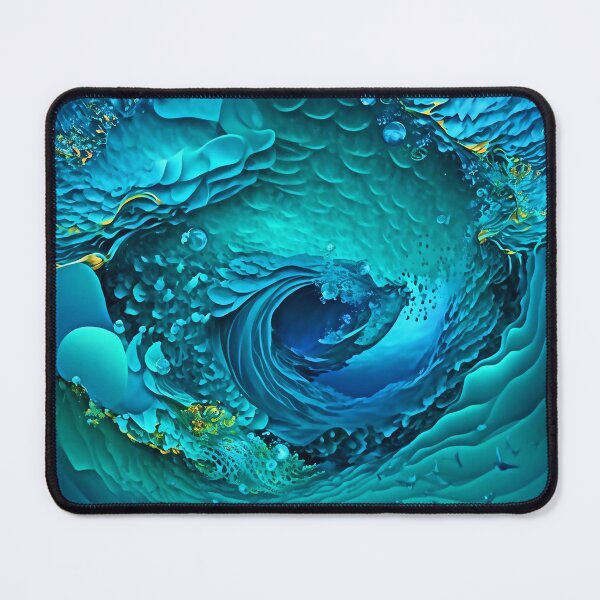 Item preview, Abstract Ocean Whirlpool Abstract Art designed and sold by Stoopendous Stickers.