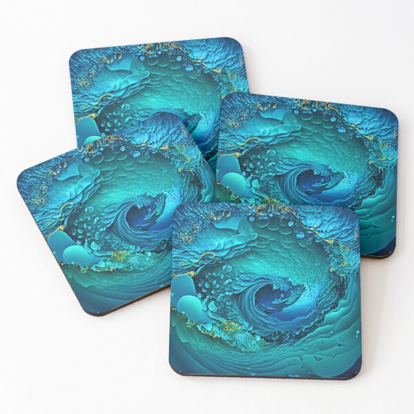 Item preview, Abstract Ocean Whirlpool Abstract Art designed and sold by Stoopendous Stickers.