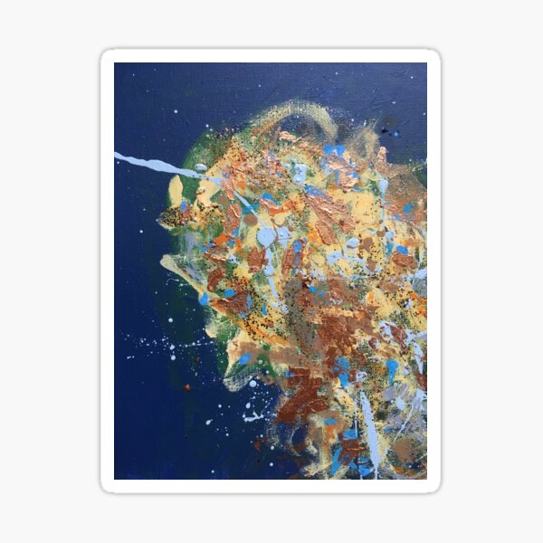 Untitled '17 (in Blue) Sticker