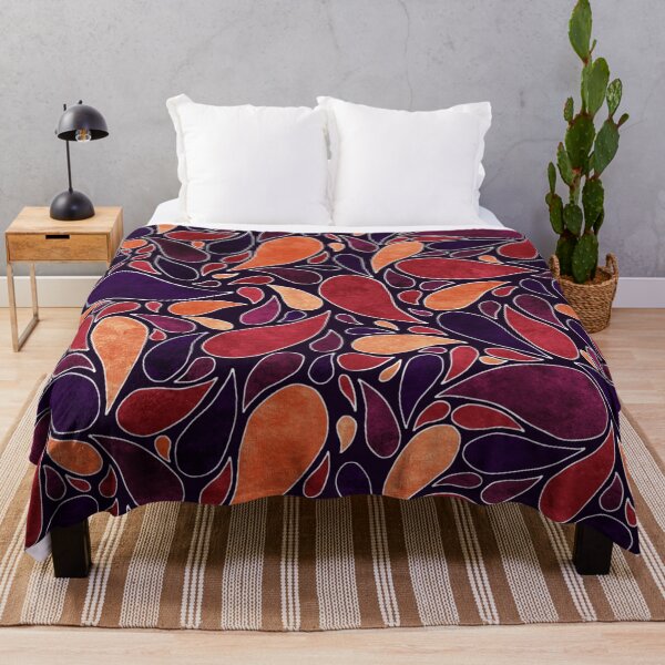 Item preview, Indian summer pattern, abstract autumn leaves designed and sold by NadiaChevrel.