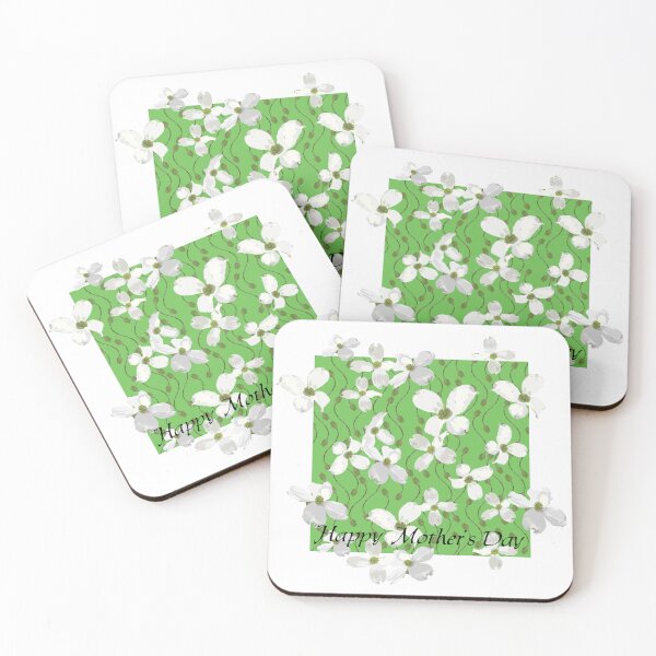 Item preview, Happy Mother's Day Dogwood Flowers on Green 5748 designed and sold by Art in My Loft.