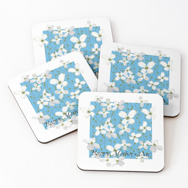 Item preview, Happy Mother's Day Dogwood Flowers on Deep Sky Blue 5748 designed and sold by Art in My Loft.
