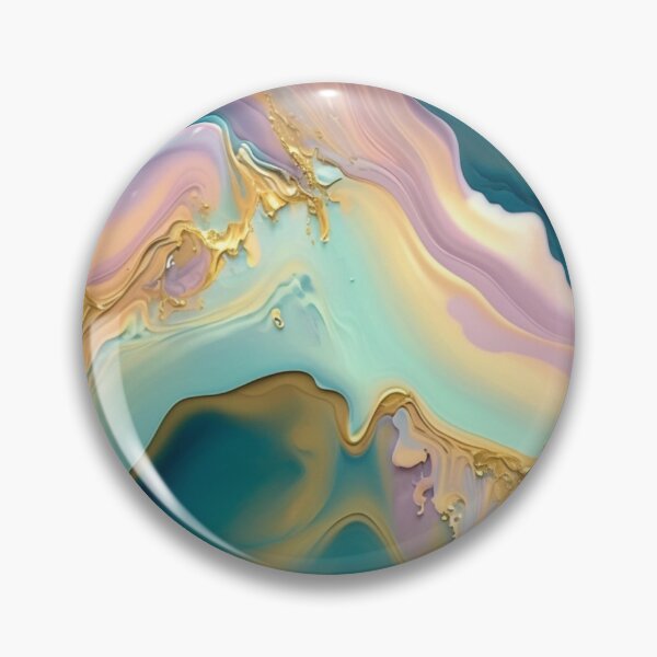 Item preview, Beautiful Flowing Rivers of Epoxy, Pastel Colors, Soothing, Calming Art designed and sold by Stoopendous Stickers.