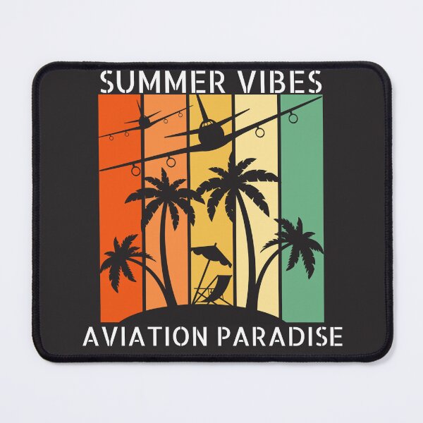 Item preview, summer vibes aviation paradise retro sunset airplane aircraft for pilots, flight attendant and aviation geeks designed and sold by AviationArtists.
