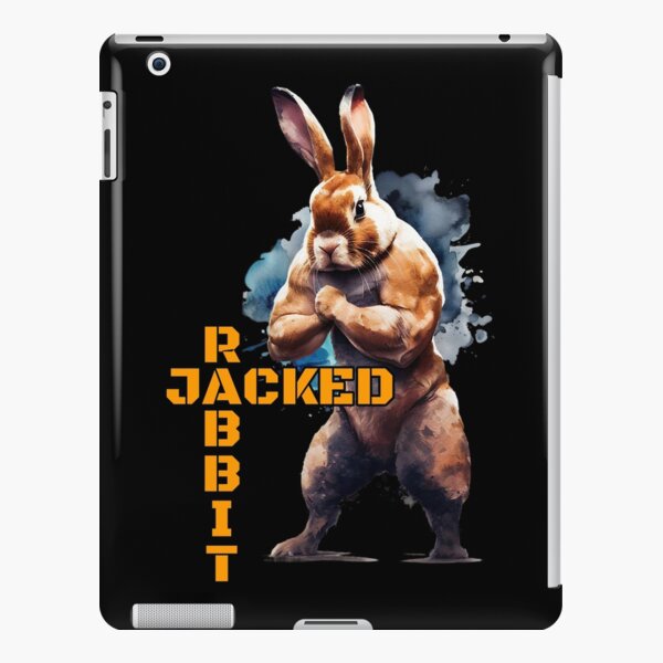 Bodybuilder Bunny Rabbit Poster №3 iPad Case & Skin for Sale by krazybookz
