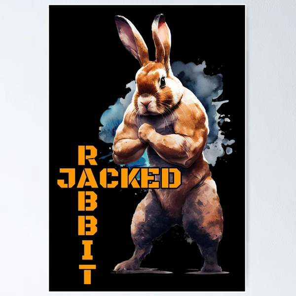 Jacked Rabbit Poster for Sale by bunnyboxdesigns