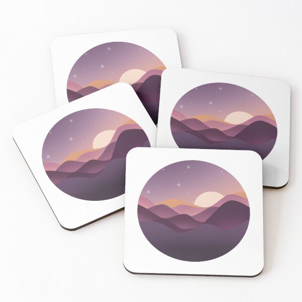 Item preview, Beauty Purple simple Landscape designed and sold by Oliff-custom.