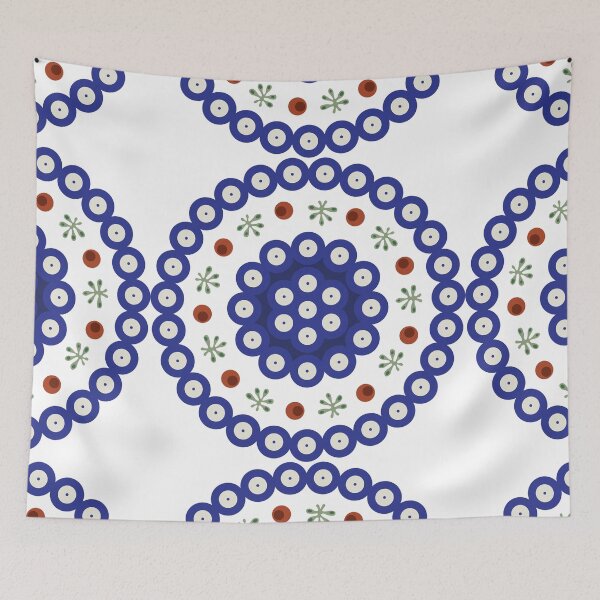 Item preview, Bolesławiec Polish ceramics round pattern designed and sold by MashaVed.