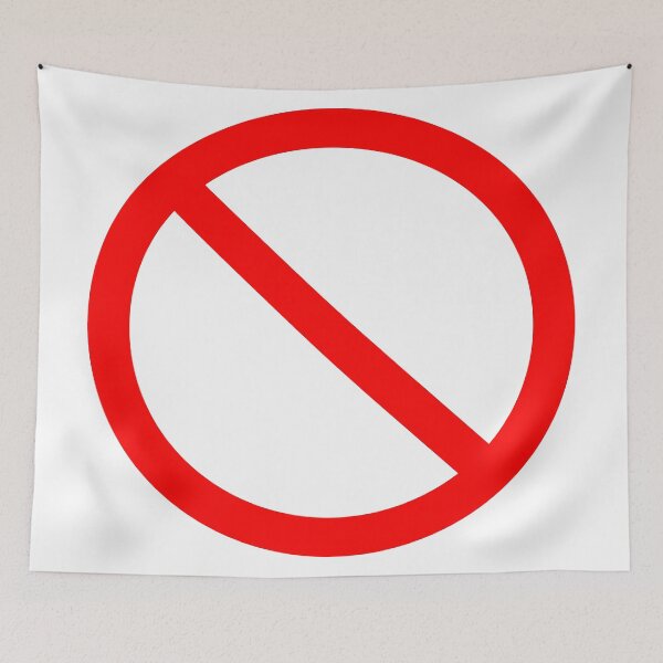 Item preview, Red No Sign designed and sold by wa2022.