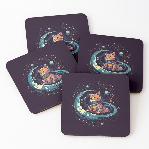 Item preview, Cute Cat Floating in Space designed and sold by Liededrom..