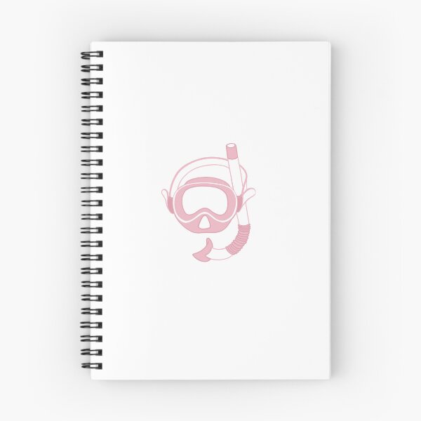 Item preview, Snorkel mask pink designed and sold by beachreaderart.