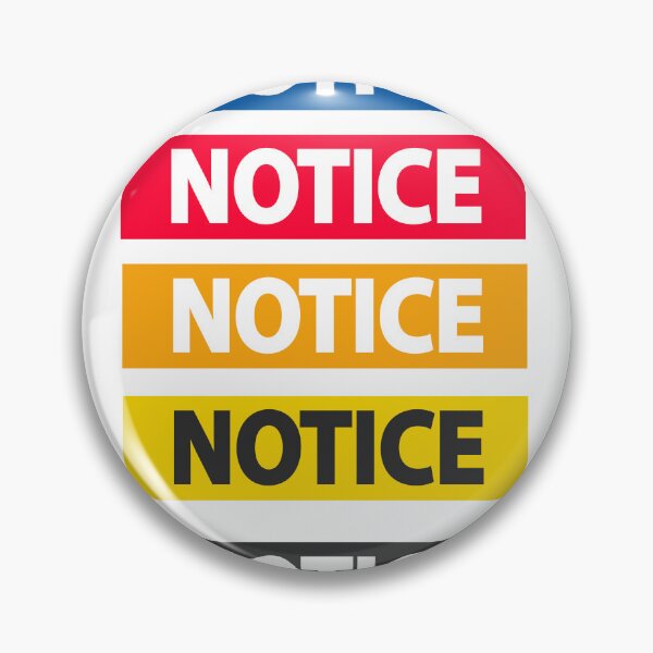 Item preview, Colored Notice Caution designed and sold by wa2022.