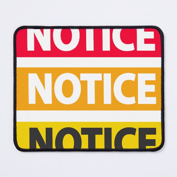 Item preview, Colored Notice Caution designed and sold by wa2022.