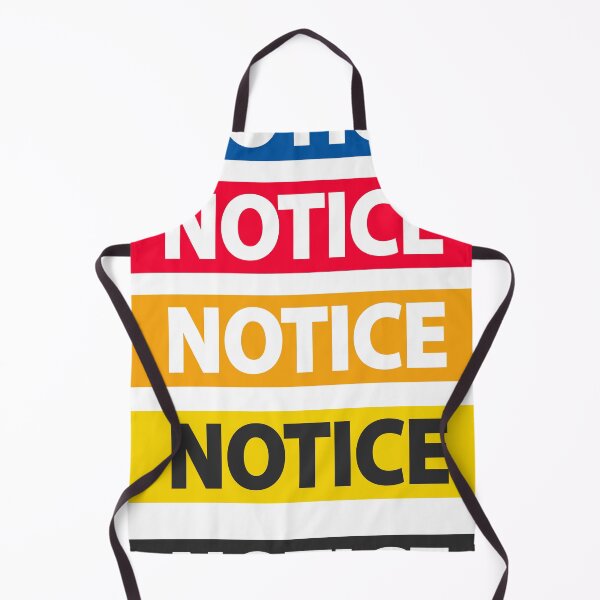 Item preview, Colored Notice Caution designed and sold by wa2022.