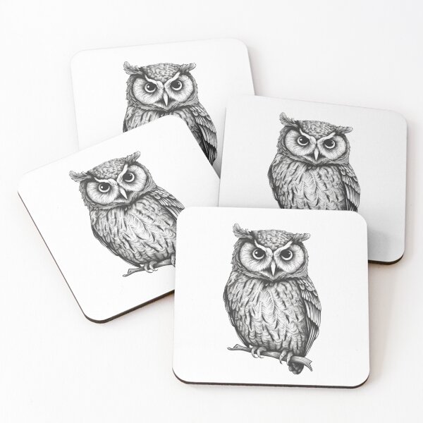 Item preview, Cute Owl Portrait designed and sold by OtterComforts.