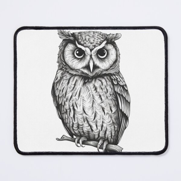 Item preview, Cute Owl Portrait designed and sold by OtterComforts.