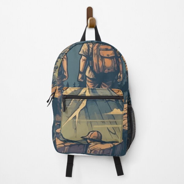 Item preview, A Pair of Hikers at a Mountain Lookout - Vintage Outdoors designed and sold by GVRDesign.