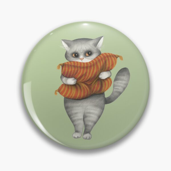 Item preview, Cosy Cat: Snuggled Up With a Soft Cushion designed and sold by gatteria.
