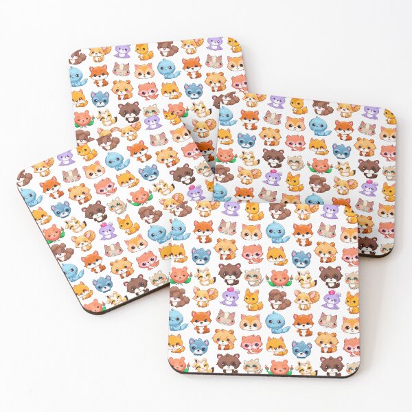 Item preview, Cute animals Grid Large designed and sold by iwachomen.