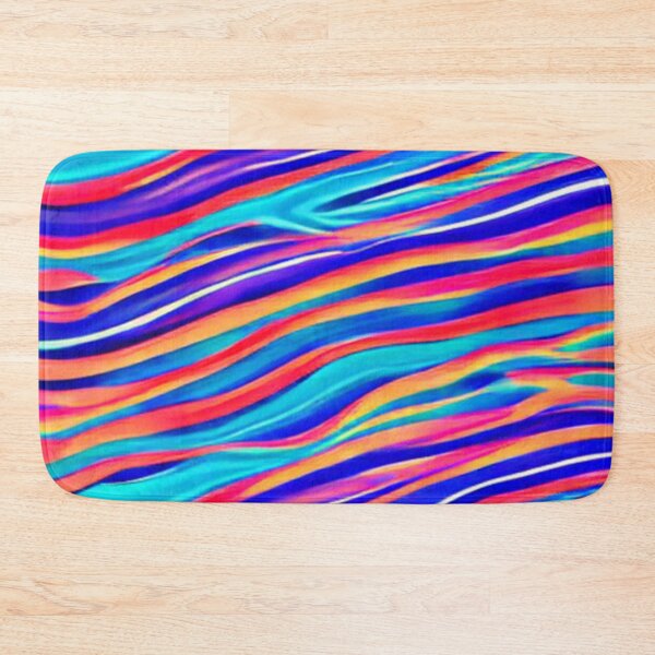 Item preview, Abstract Blue and Red Waves designed and sold by calibrit.